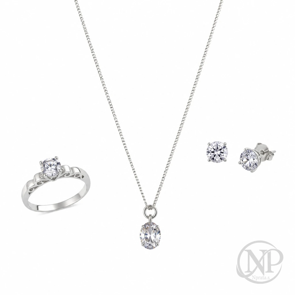 Conjunto Mega em Prata 925