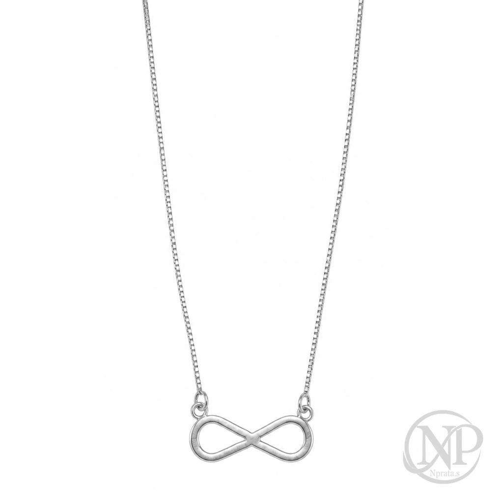Colar Infinito Prata 925 — imagem 1