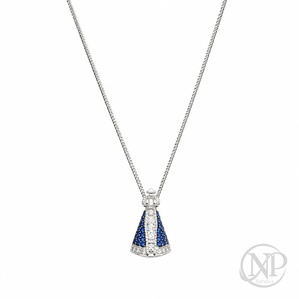 Colar Nossa Senhora Prata 925 — imagem 1