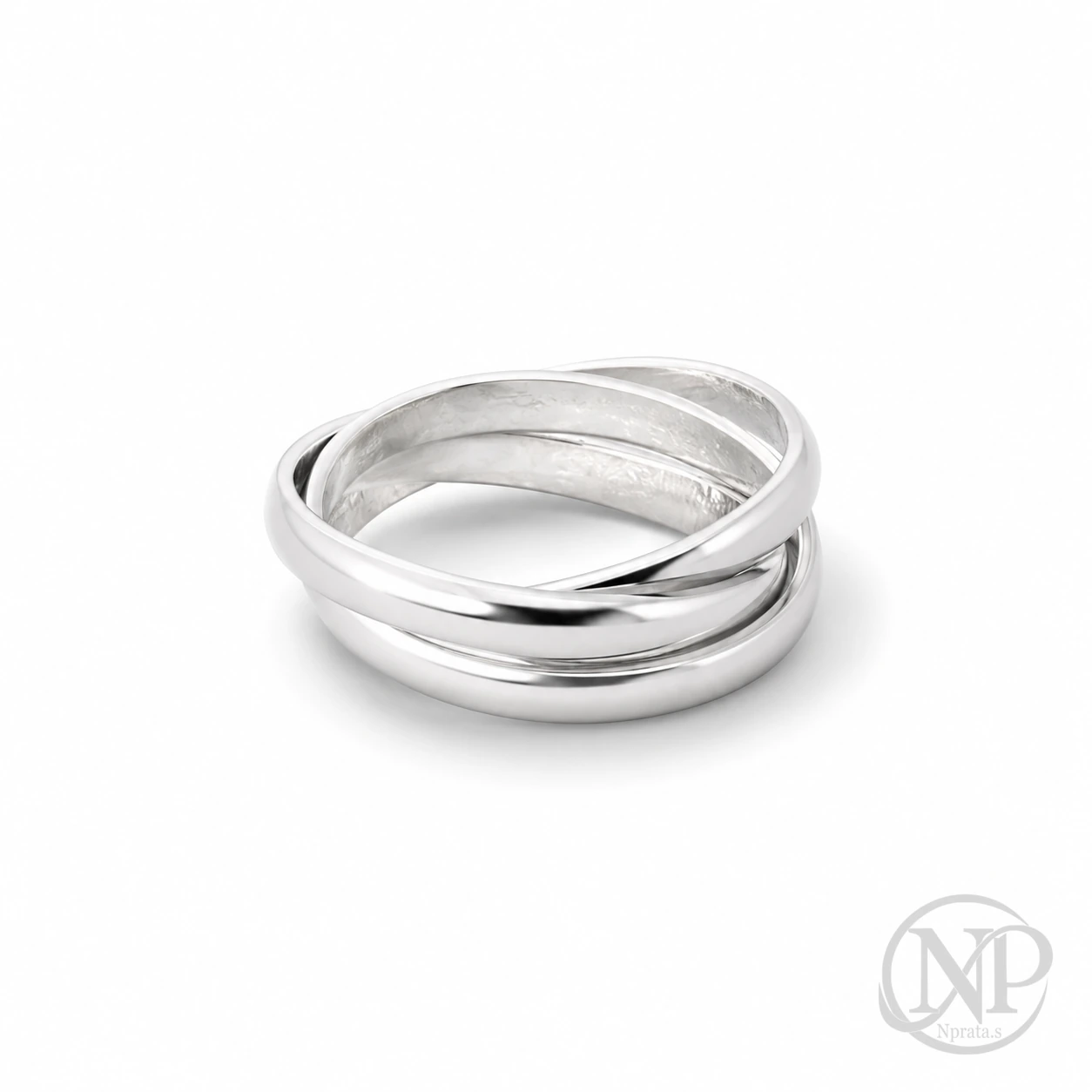 Anel Braided Solto em Prata 925 — imagem 1