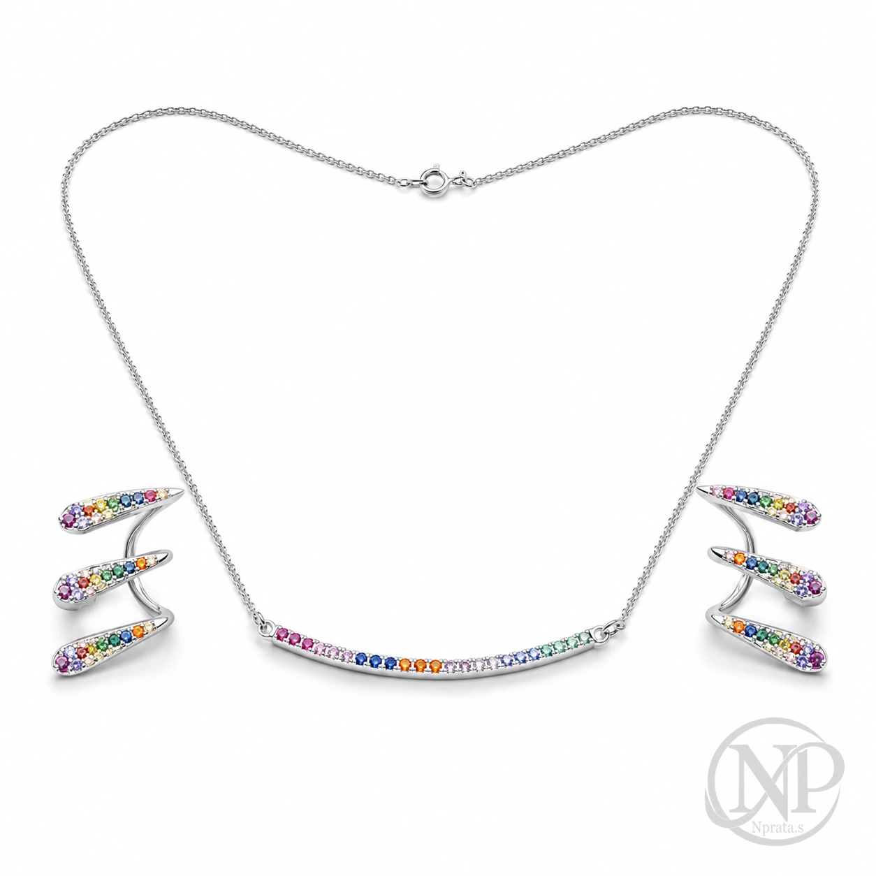 Conjunto Cravejado em Prata 925 — imagem 2