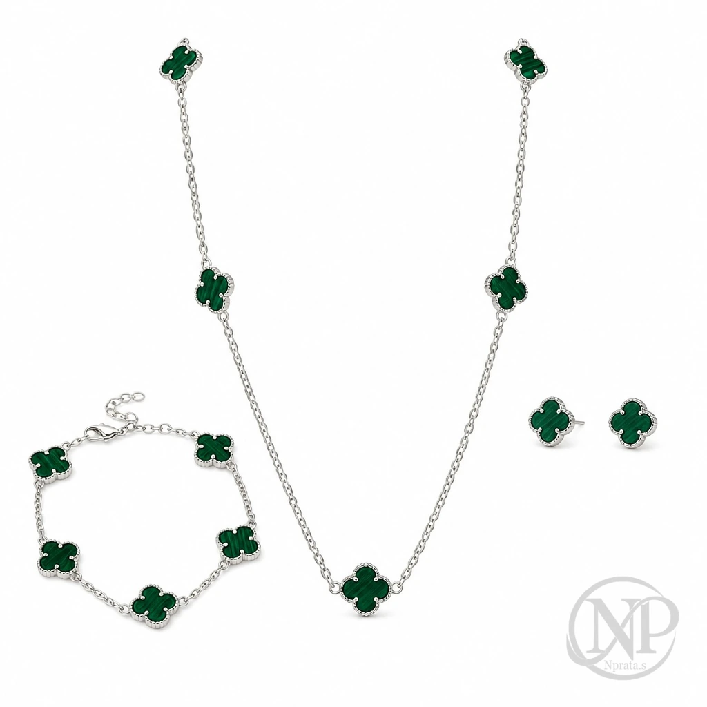 Conjunto Trevo em Prata 925 — imagem 1