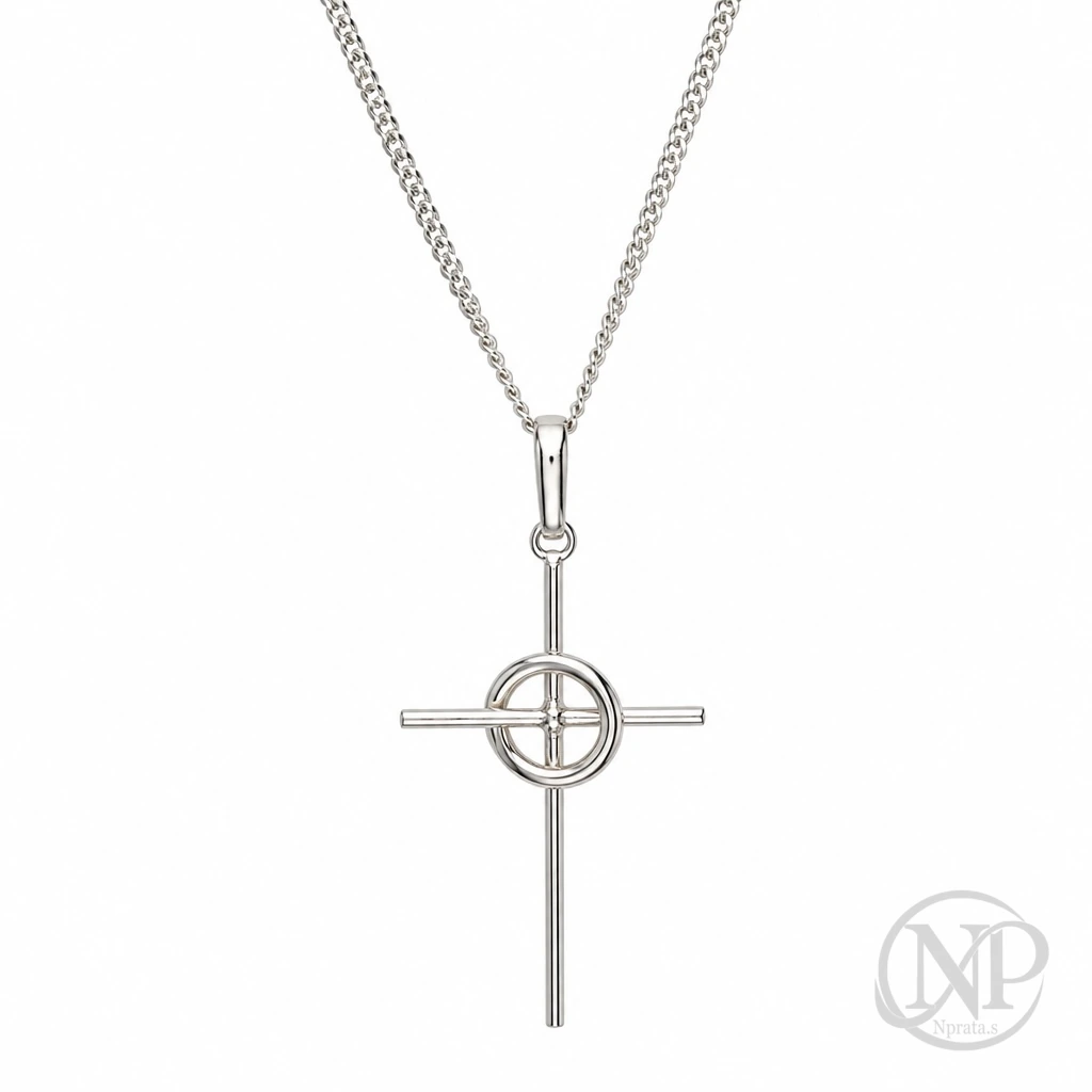 Corrente Grumet Aro Crucifixo