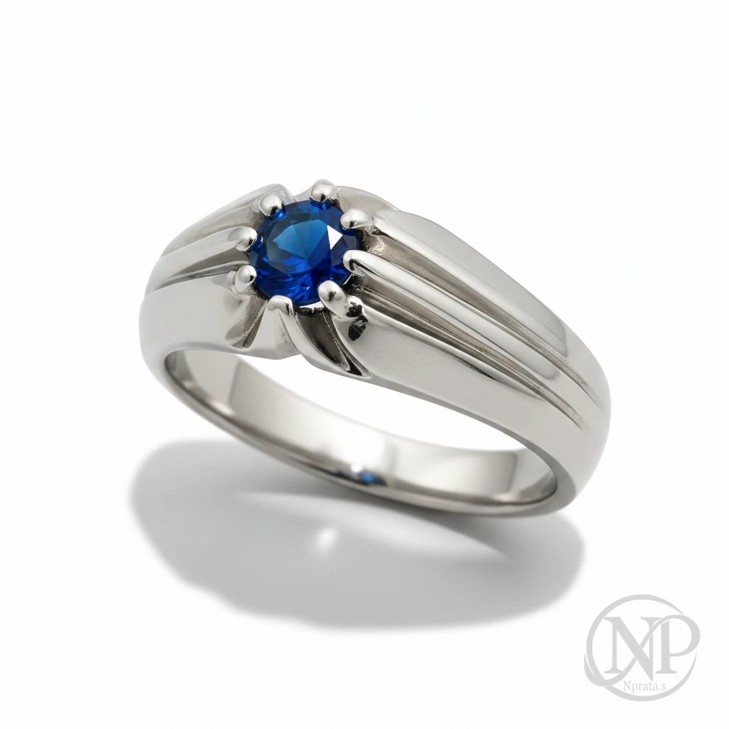 Anel Deep Blue em Prata 925 — imagem 2