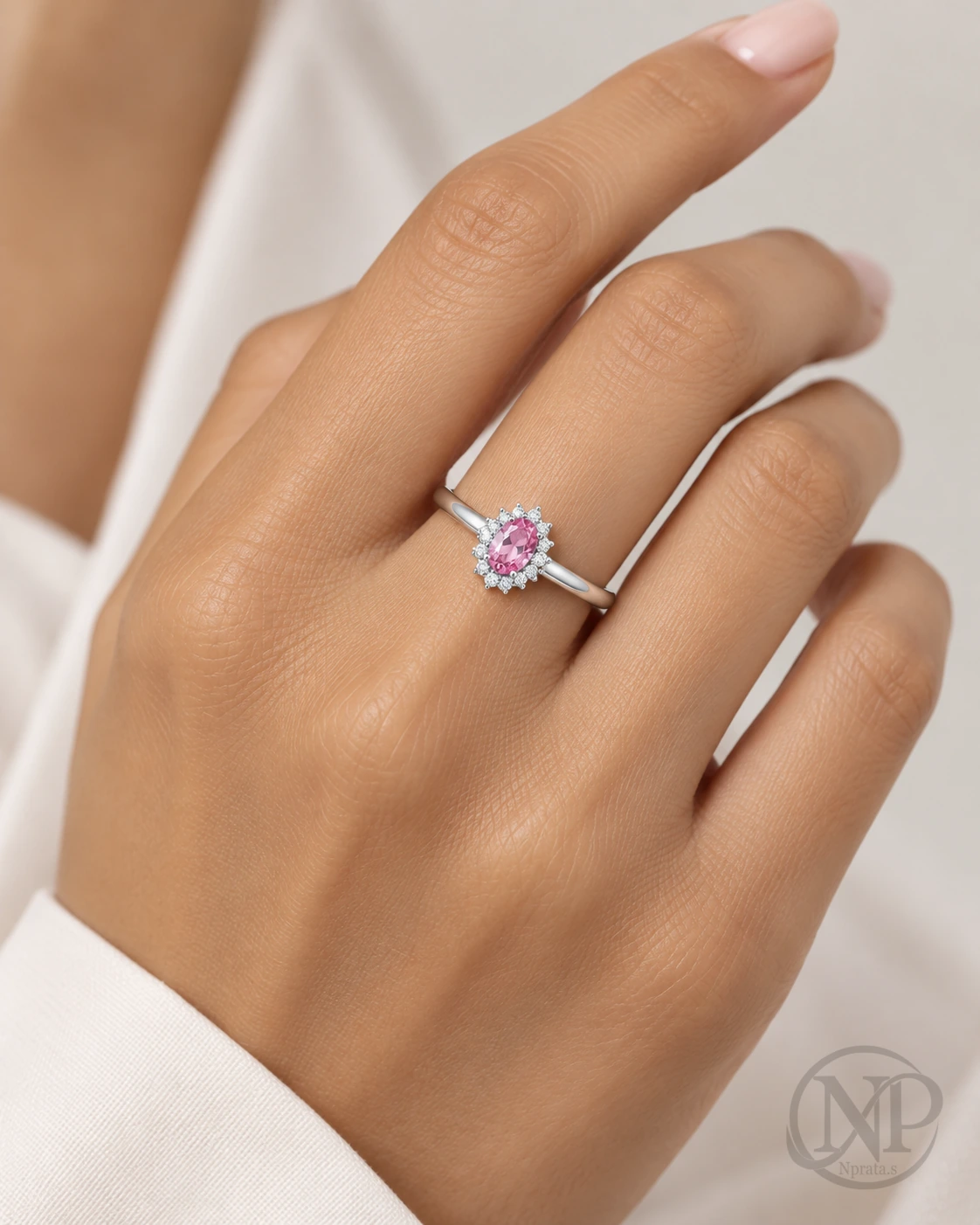 Anel Pedra Rosa — imagem 3