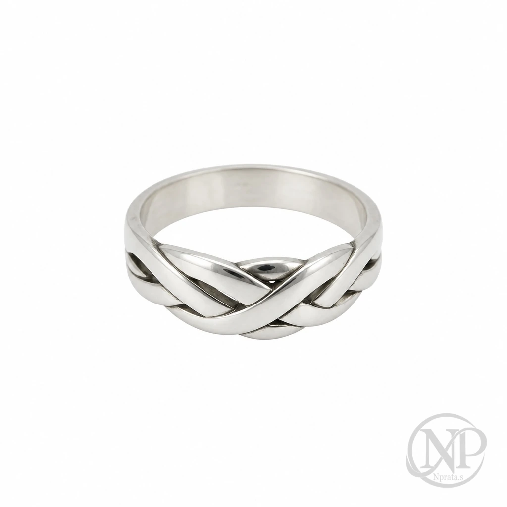 Anel Braided em Prata 925 — imagem 1