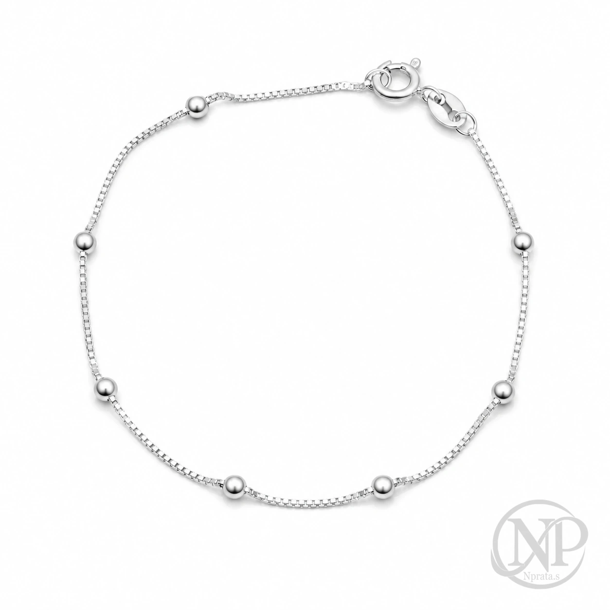 Pulseira Bolinha em Prata 925 — imagem 1