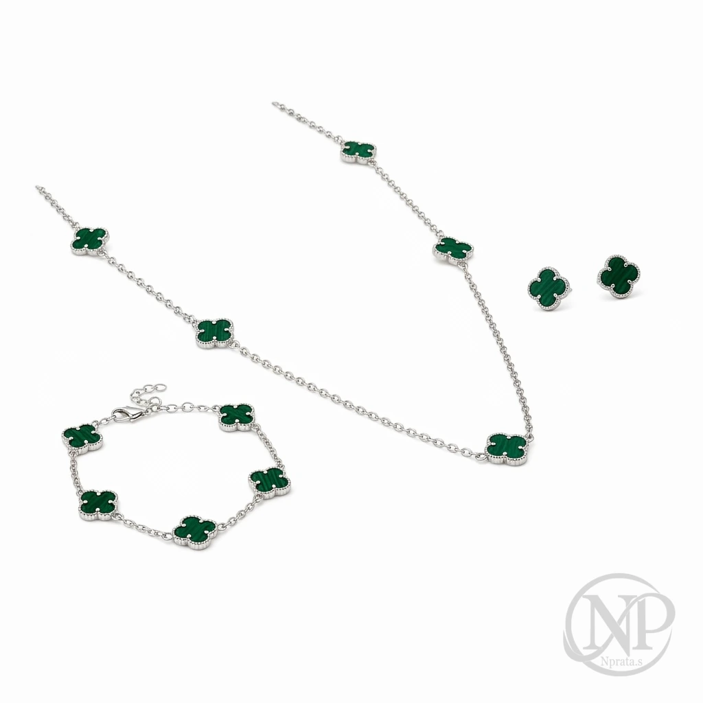 Conjunto Trevo em Prata 925 — imagem 2