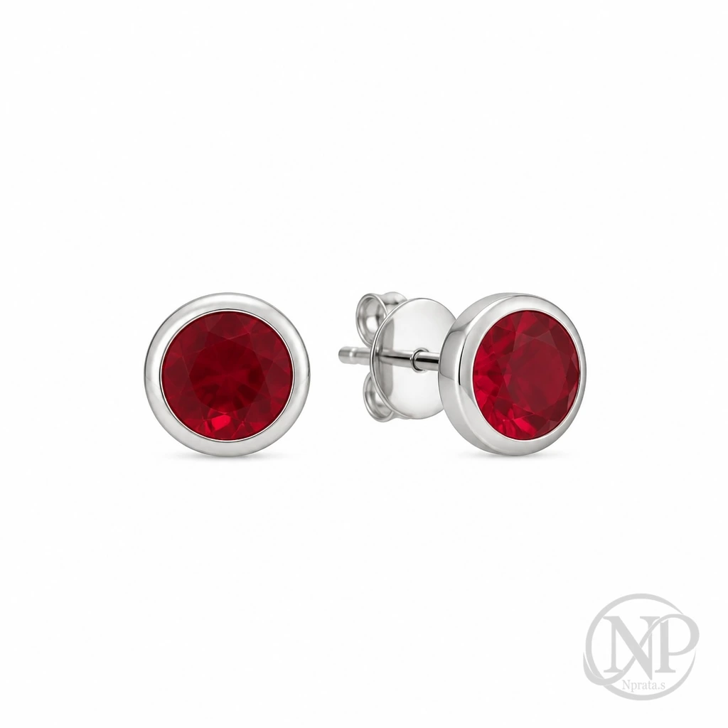 Brinco Redondo Vermelho