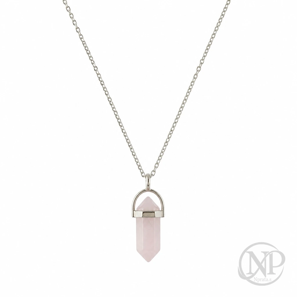 Corrente Quartzo Rosa — imagem 1