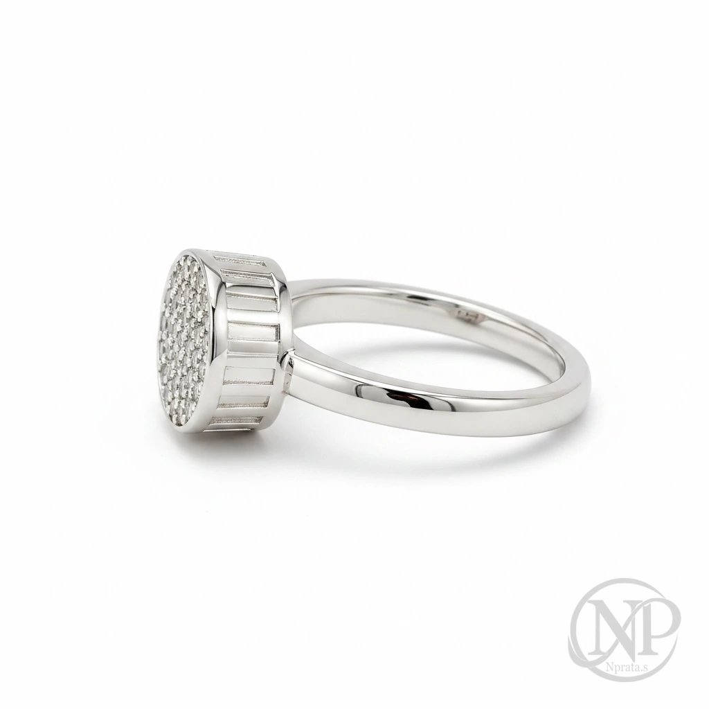 Anel Oval em Prata 925 — imagem 2