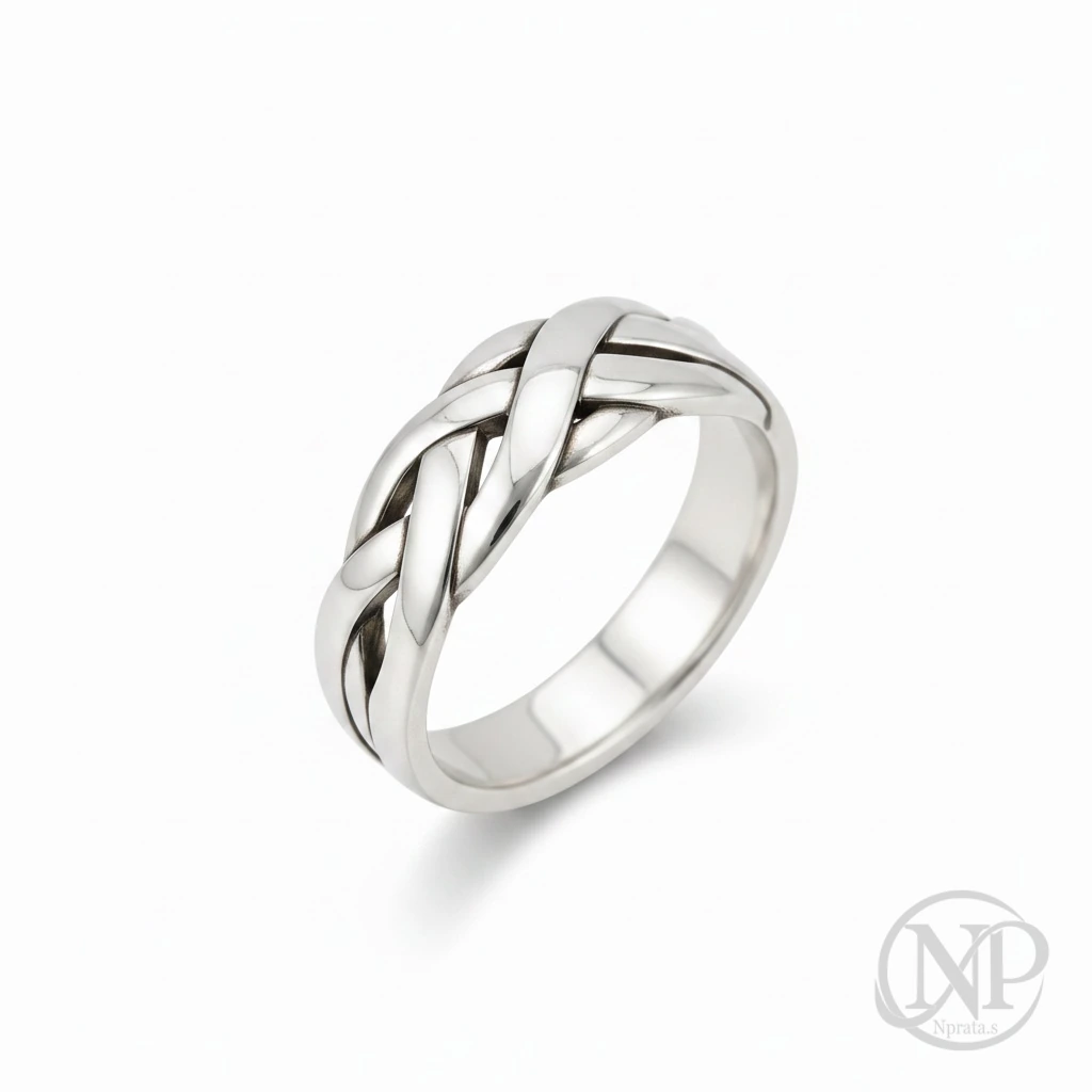 Anel Braided em Prata 925 — imagem 2