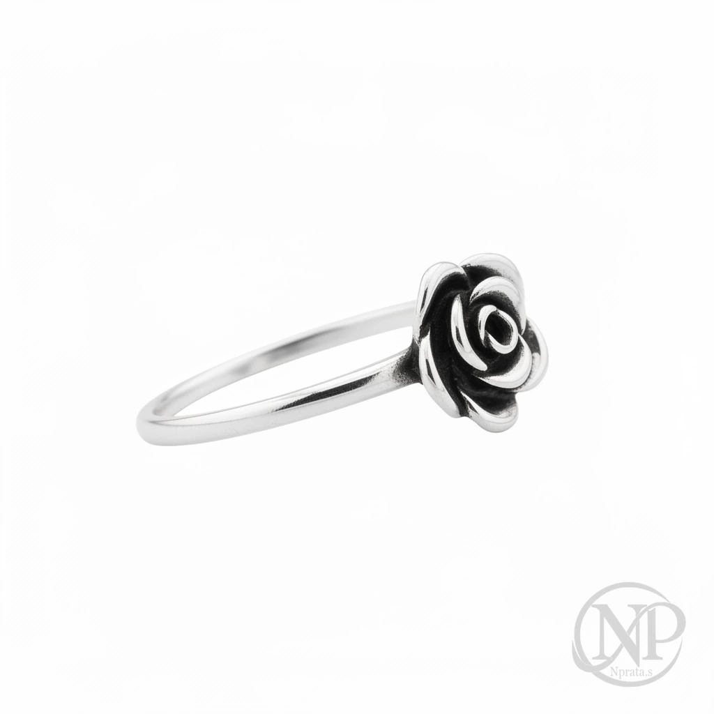 Anel Flor em Prata 925 — imagem 2